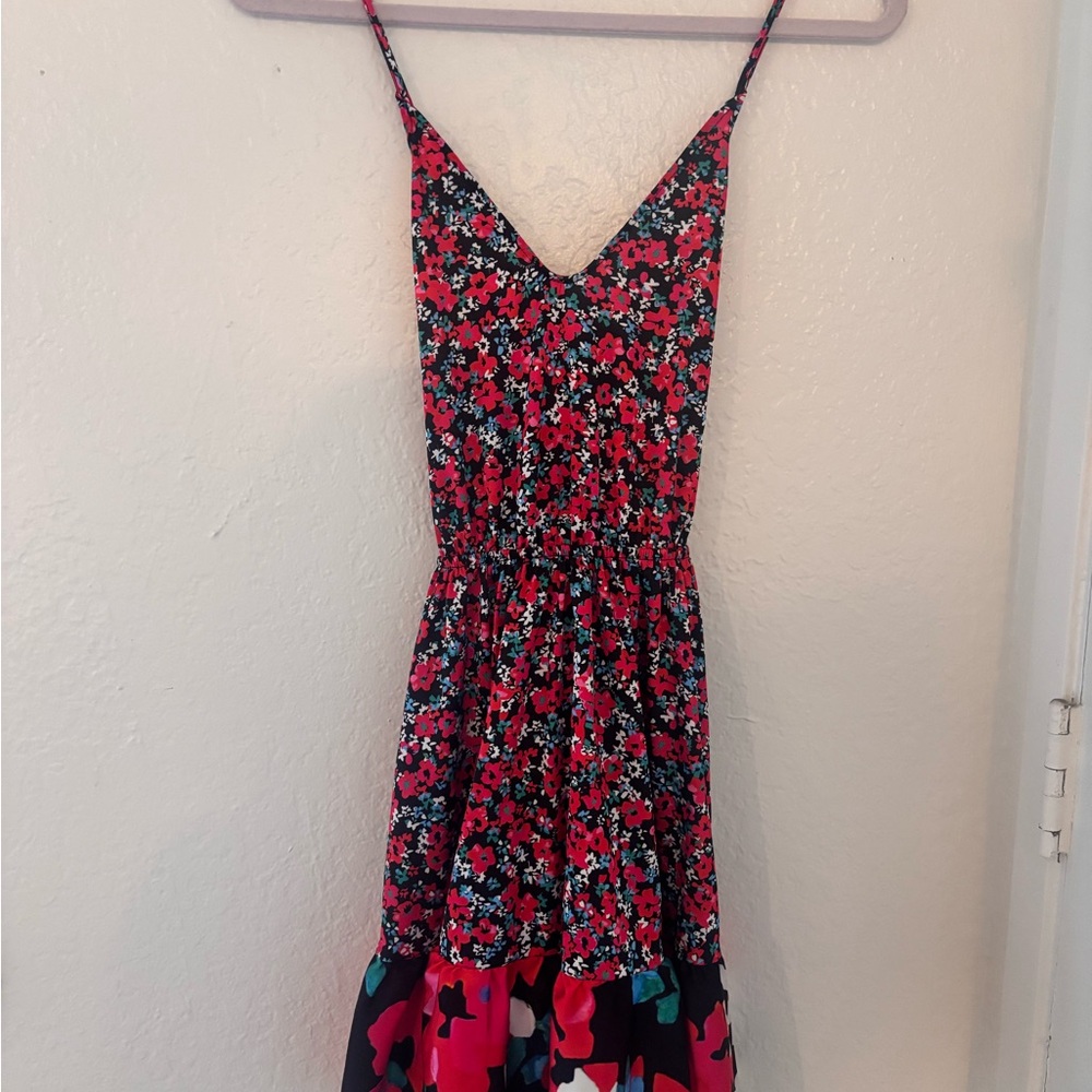 Gaëlle Paris Floral Spaghetti Strap Flowy Dress